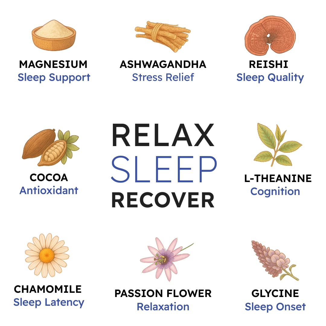 Brainoa Gourmet Hot Cocoa Sleep Supplement in a bowl