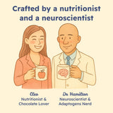 Brainoa Gourmet Hot Cocoa Sleep Supplement ingredients close-up