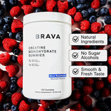 BRAVA NUTRITION Creatine Gummies nutritional information