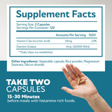 Bravado Labs DAO Enzyme Supplement 30,000 HDU packaging details
