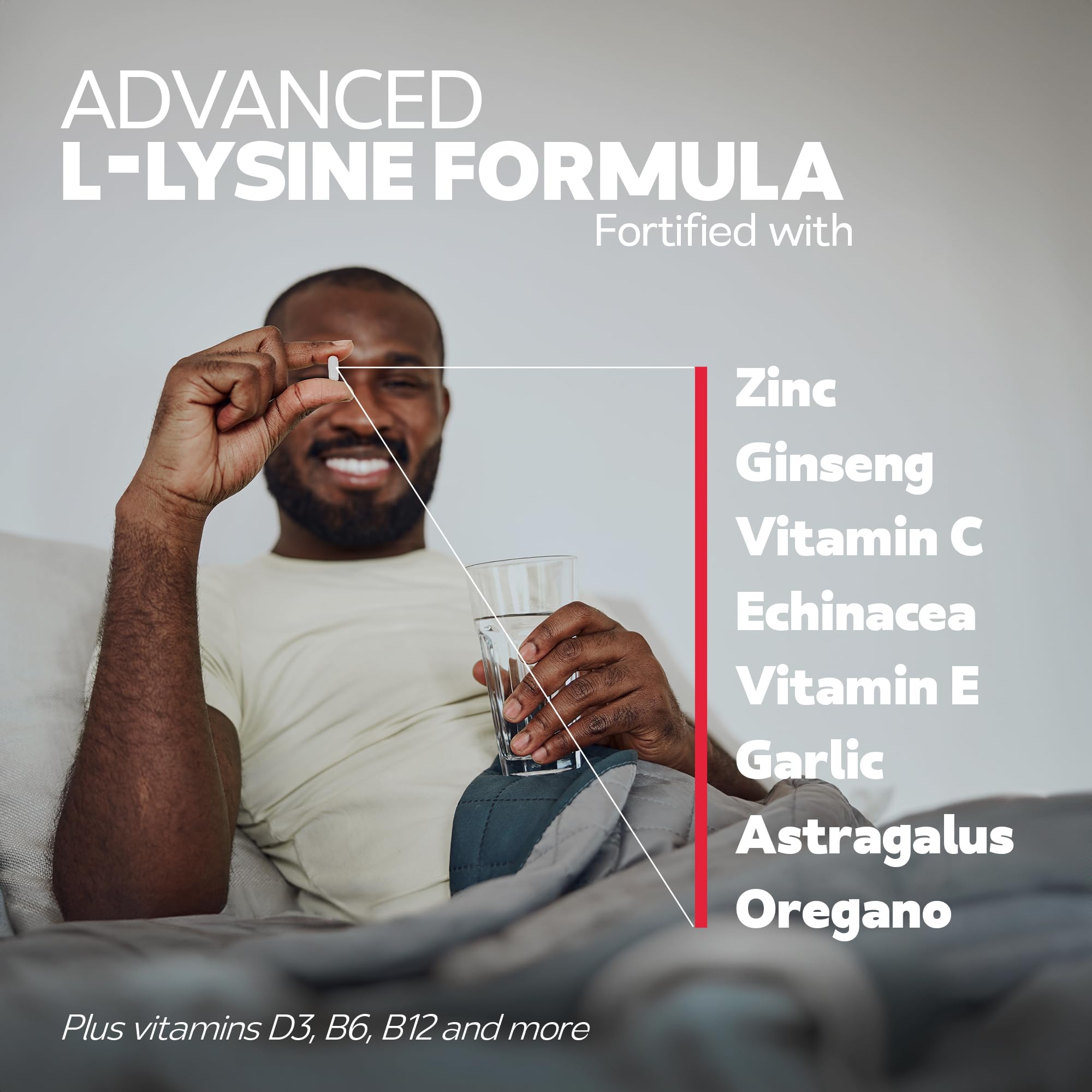 Bravado Labs L-Lysine Supplement ingredients list