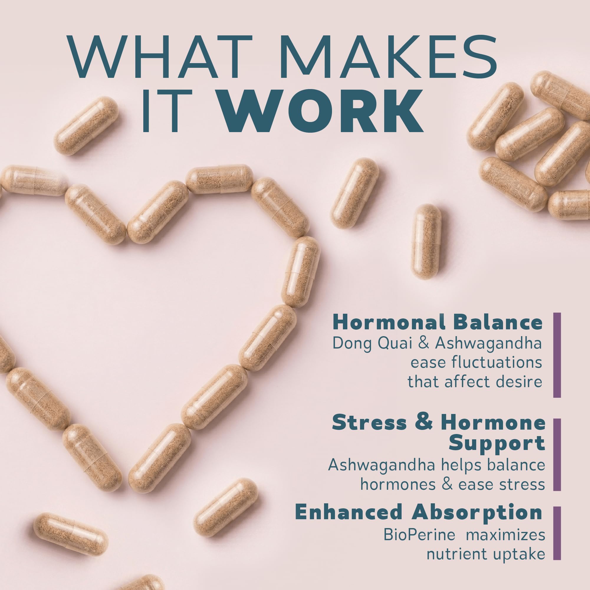 Bravado Labs Women's Libido Supplement on a wooden table