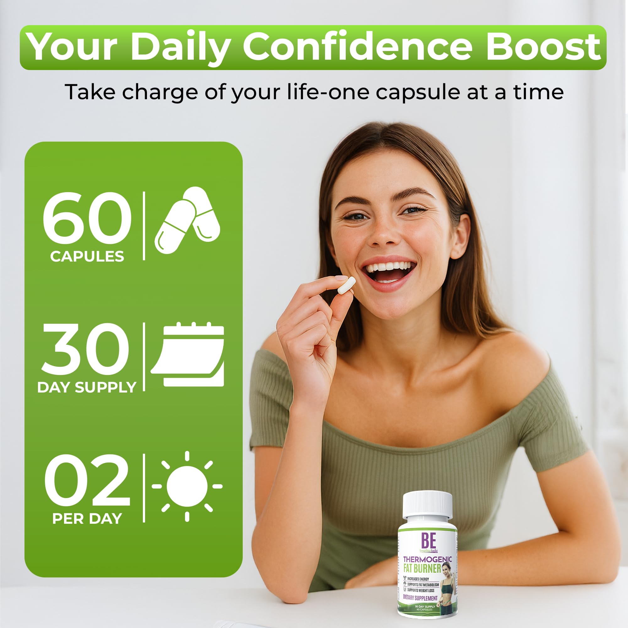 Brazilian Belle Thermogenic Fat Burner Supplement packaging