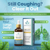 BREATHIUM Mullein Drops packaging side view