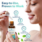 BREATHIUM Mullein Extract Drops bottle with precision dropper