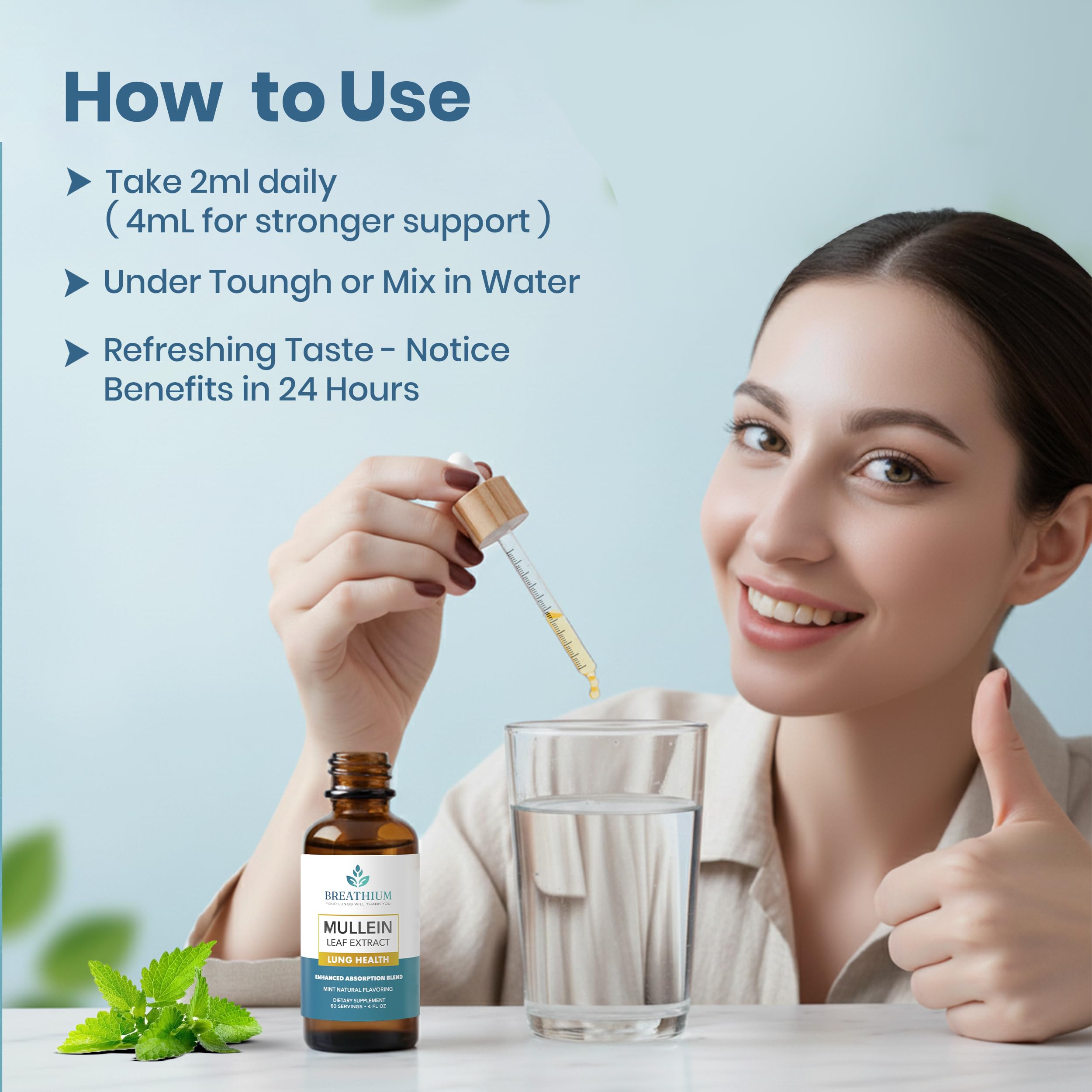 BREATHIUM Mullein Extract Drops ingredients list
