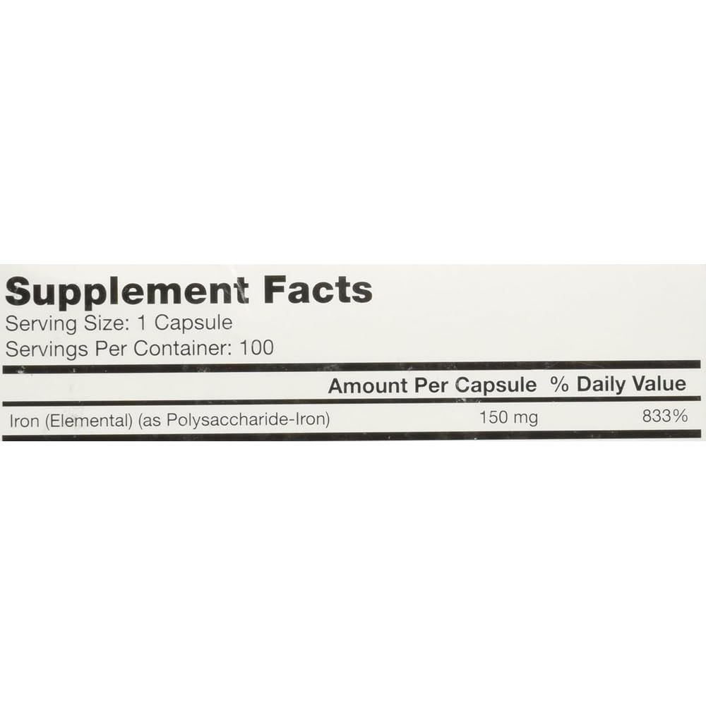 Breckenridge Ferrex 150 Capsules side view showing capsule details