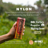 BREZ Mushroom Tonic can back view with nutritional information