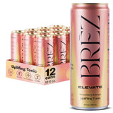 BREZ Plant-Based Energy Tonic can front view with vibrant design