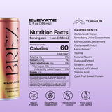 BREZ Plant-Based Energy Tonic can with assorted herbal supplements