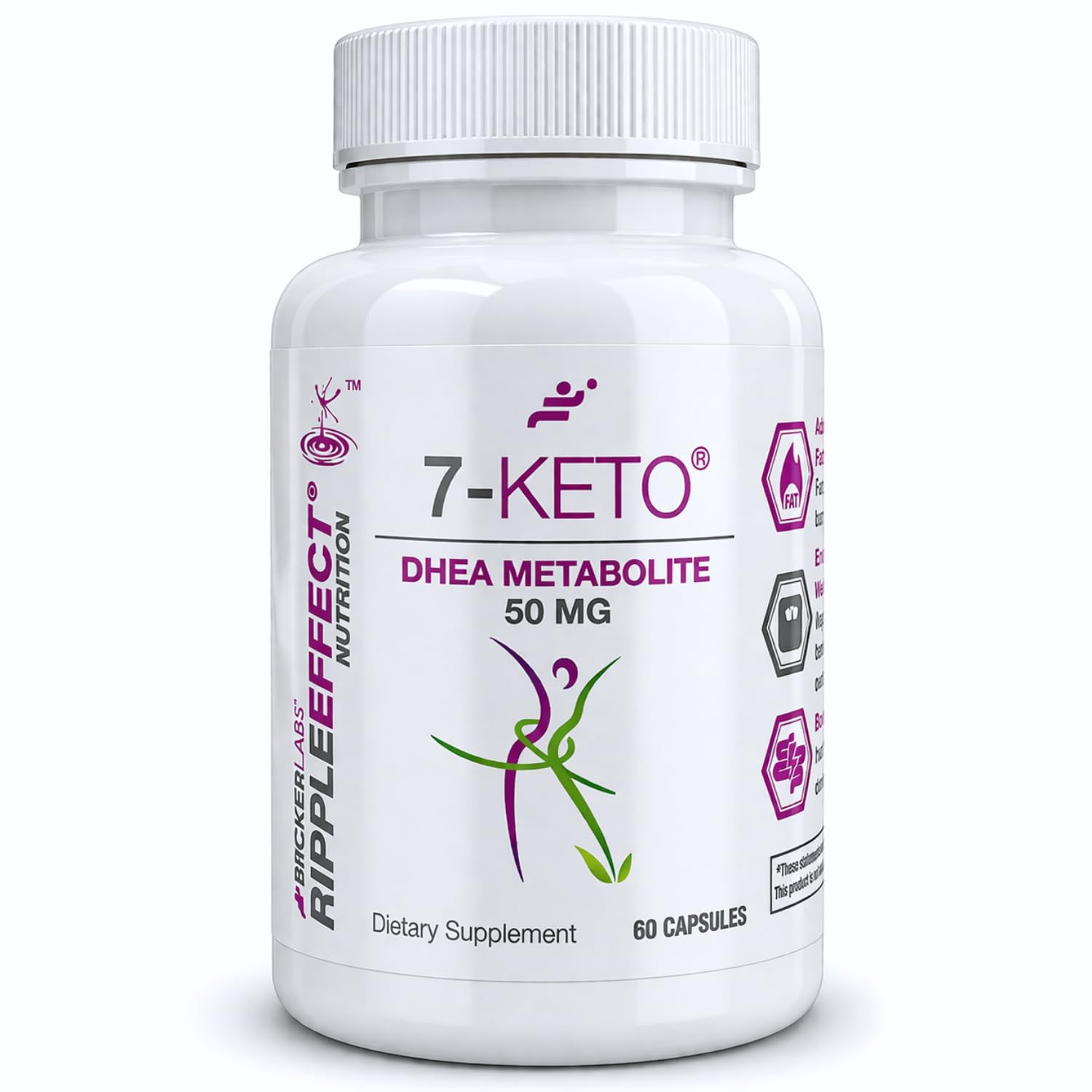 Bricker Labs 7-Keto DHEA Supplement 50mg capsule front view