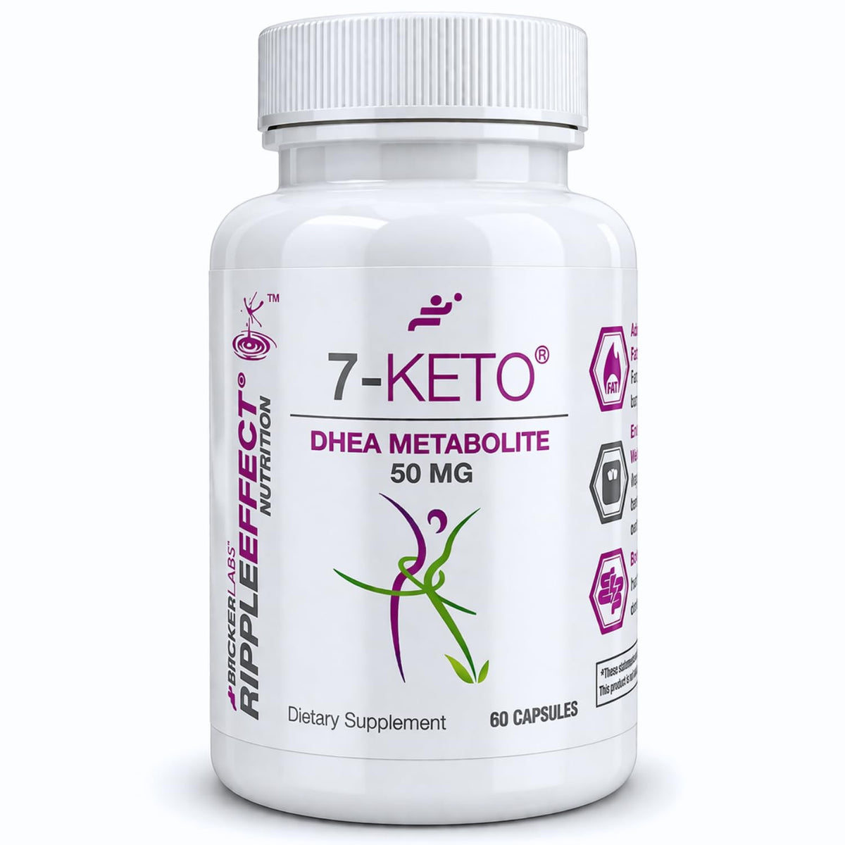 Bricker Labs 7-Keto DHEA Supplement 50mg capsule front view