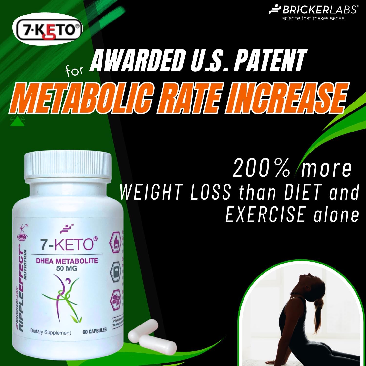 Bricker Labs 7-Keto DHEA Supplement side view