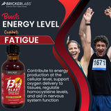 Bricker Labs B-12 Blast Liquid Vitamin B12 and Folic Acid side view