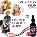 Bricker Labs B-12 Blast Liquid Vitamin B12 Supplement on a kitchen counter