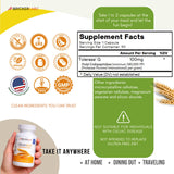 Bricker Labs Gluten daily Enzyme Support Capsules on a wooden table