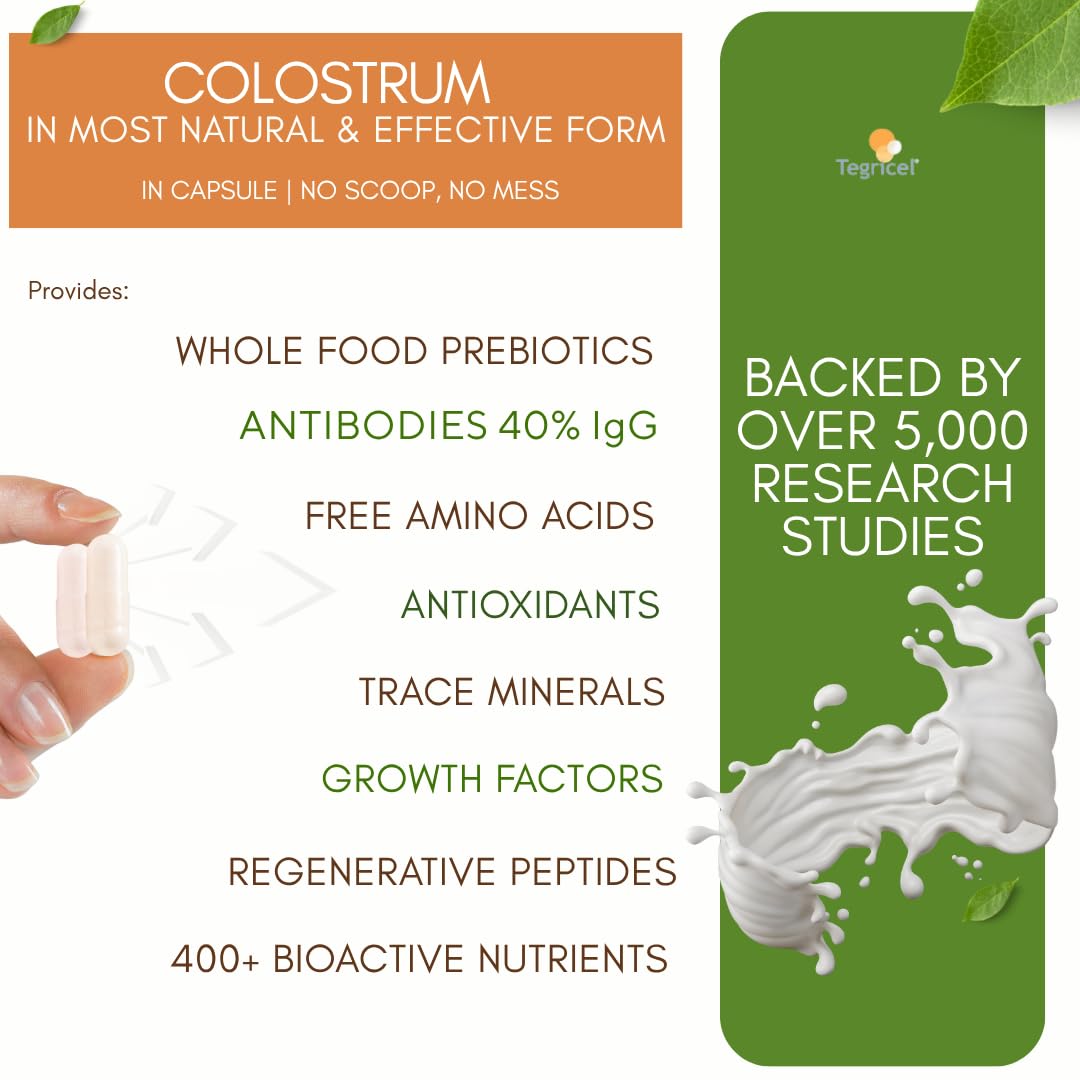 Bricker Labs Mega-Colostrum 1000mg capsules close-up