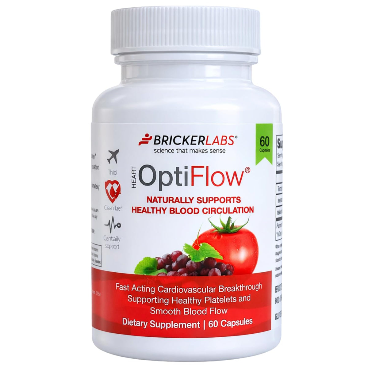 Bricker Labs OptiFlow Resveratrol Supplement front view