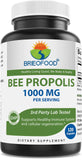 Brieofood Bee Propolis 1000 mg bottle front view