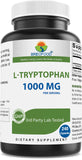 Brieofood L-Tryptophan 1000mg 240 Capsules front view