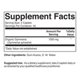 Brieofood Organic Gymnema 1500mg packaging side view