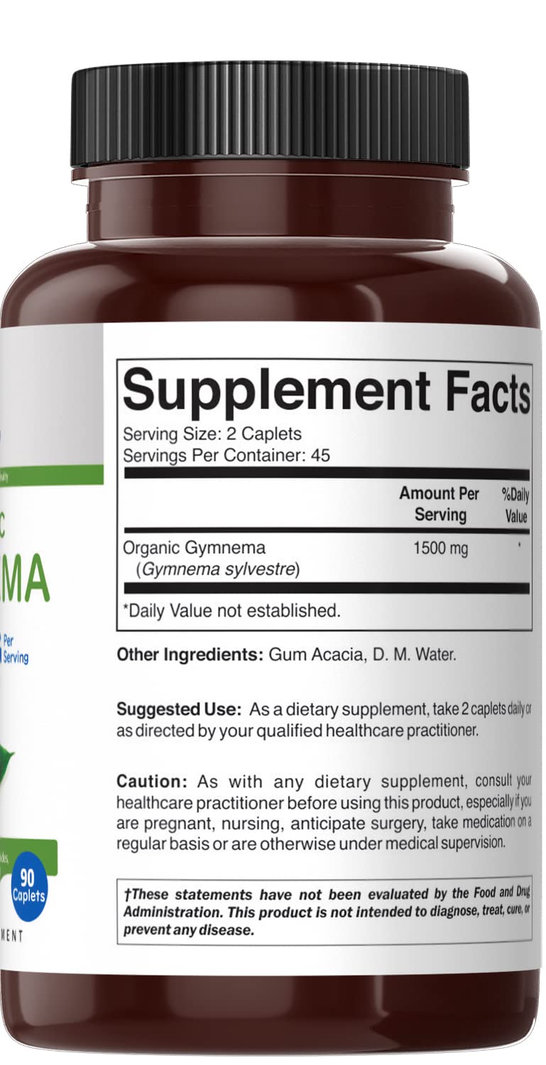 Brieofood Organic Gymnema 1500mg tablet with measuring spoon
