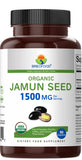 Brieofood Organic Jamun Seed 1500mg packaging side view