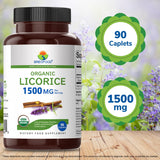 Brieofood Organic Licorice Root ingredients list on packaging