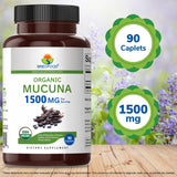 Brieofood Organic Mucuna packaging with label details