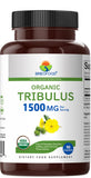 Brieofood Organic Tribulus 1500mg 90 Vegetarian Tablets side view
