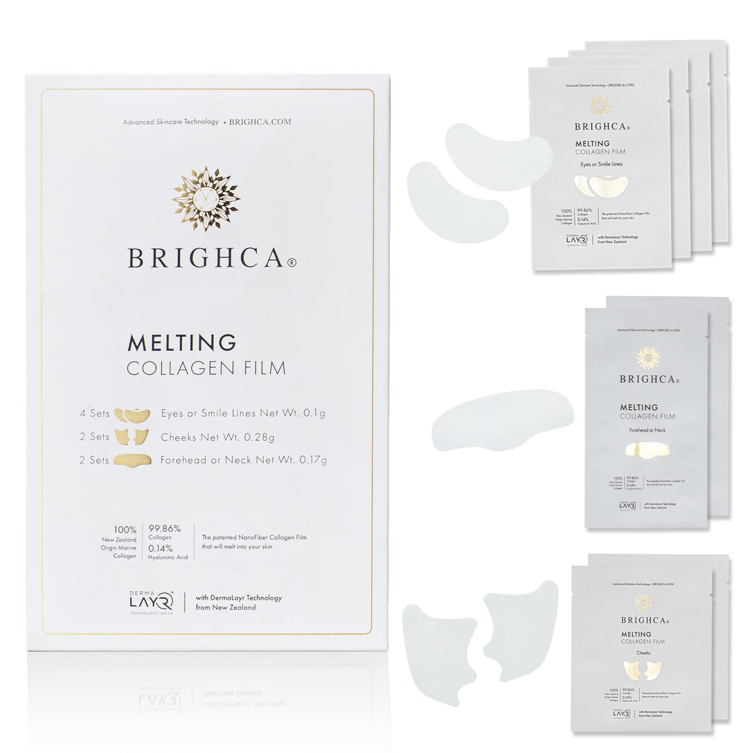 BRIGHCA Melting Collagen Film front view with packaging