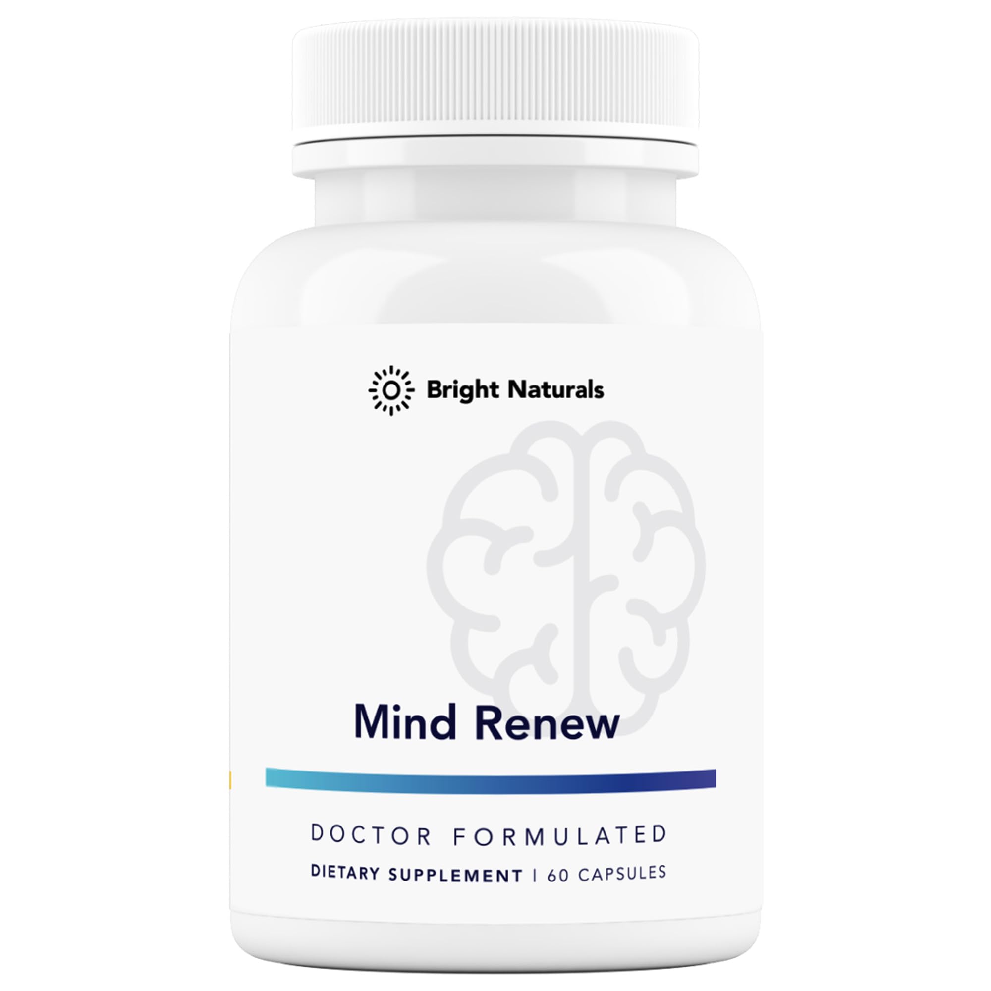 Bright Naturals Mind Renew Ginkgo Biloba supplement front view