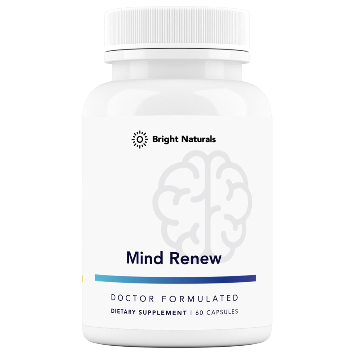 Bright Naturals Mind Renew Ginkgo Biloba supplement front view