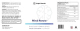 Bright Naturals Mind Renew Ginkgo Biloba supplement on a wooden table