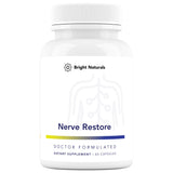Bright Naturals Nerve Restore B-Complex Supplement 60 Capsules front view