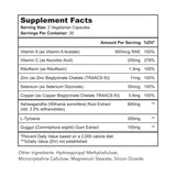 Bright Naturals Thyroid Renew supplement back view