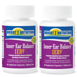 Bright Nutrition Inner Ear Solution Herbal Supplement capsules on a table