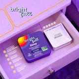 BRIGHTFULL Sleep Chewable Tablets blackberry flavour close-up