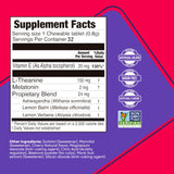 BRIGHTFULL Sleep Chewable Tablets Cherry flavour with ingredients displayed