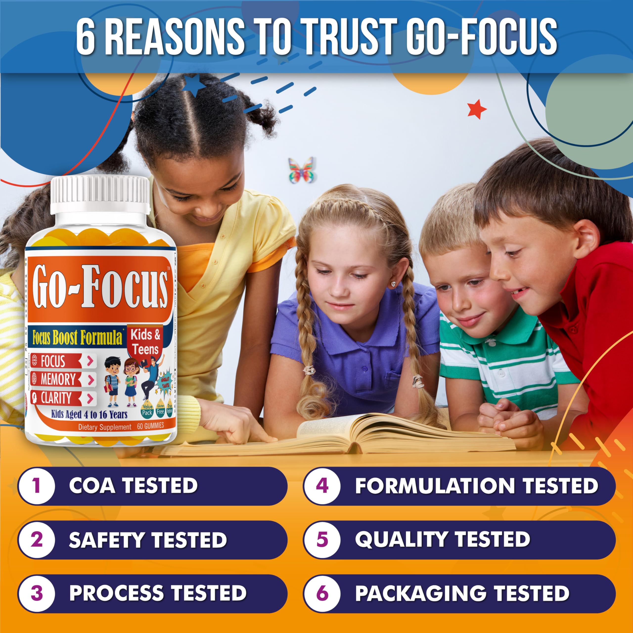 BrightKids Omega 3 Gummies for Kids on a table