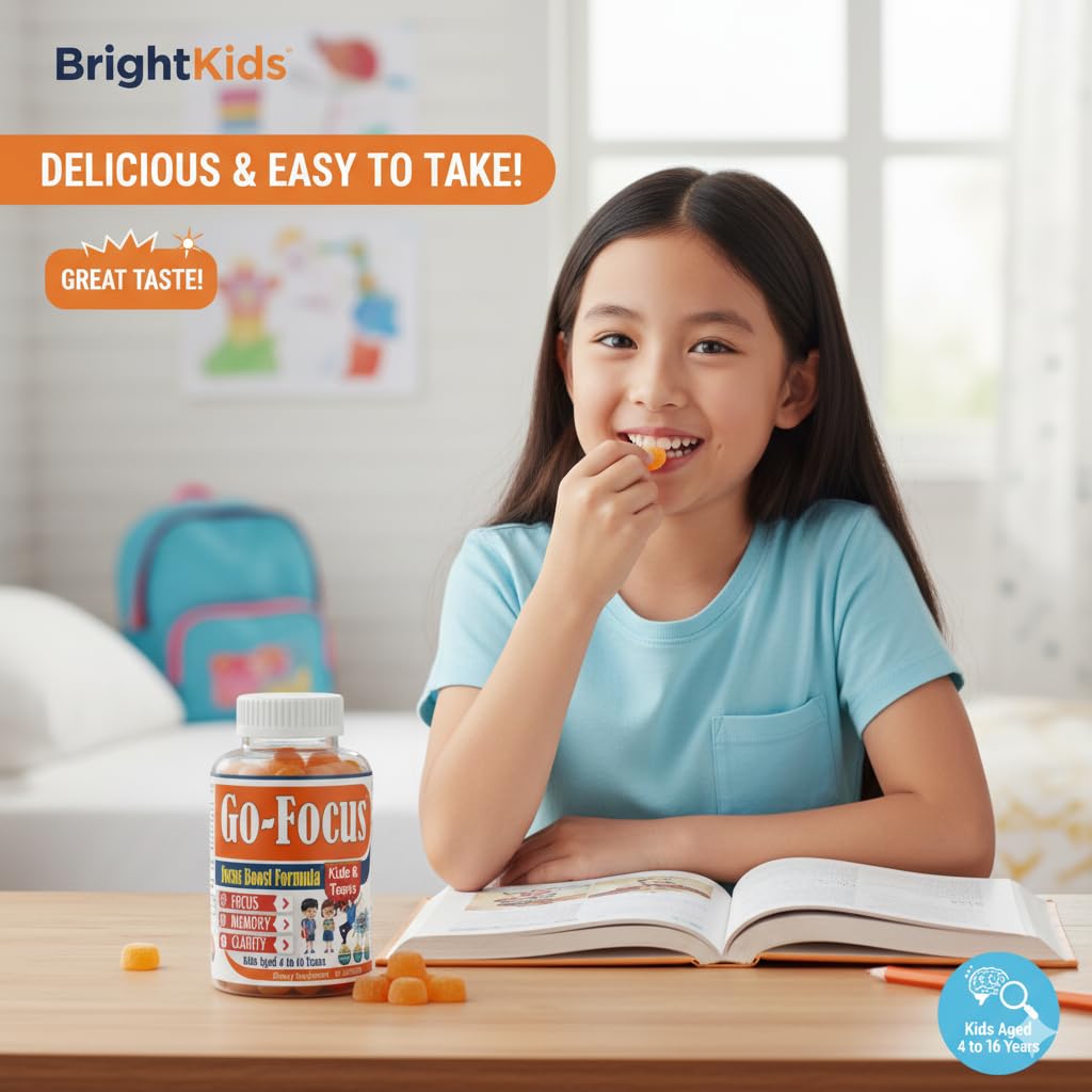 BrightKids Omega 3 Gummies for Kids side view