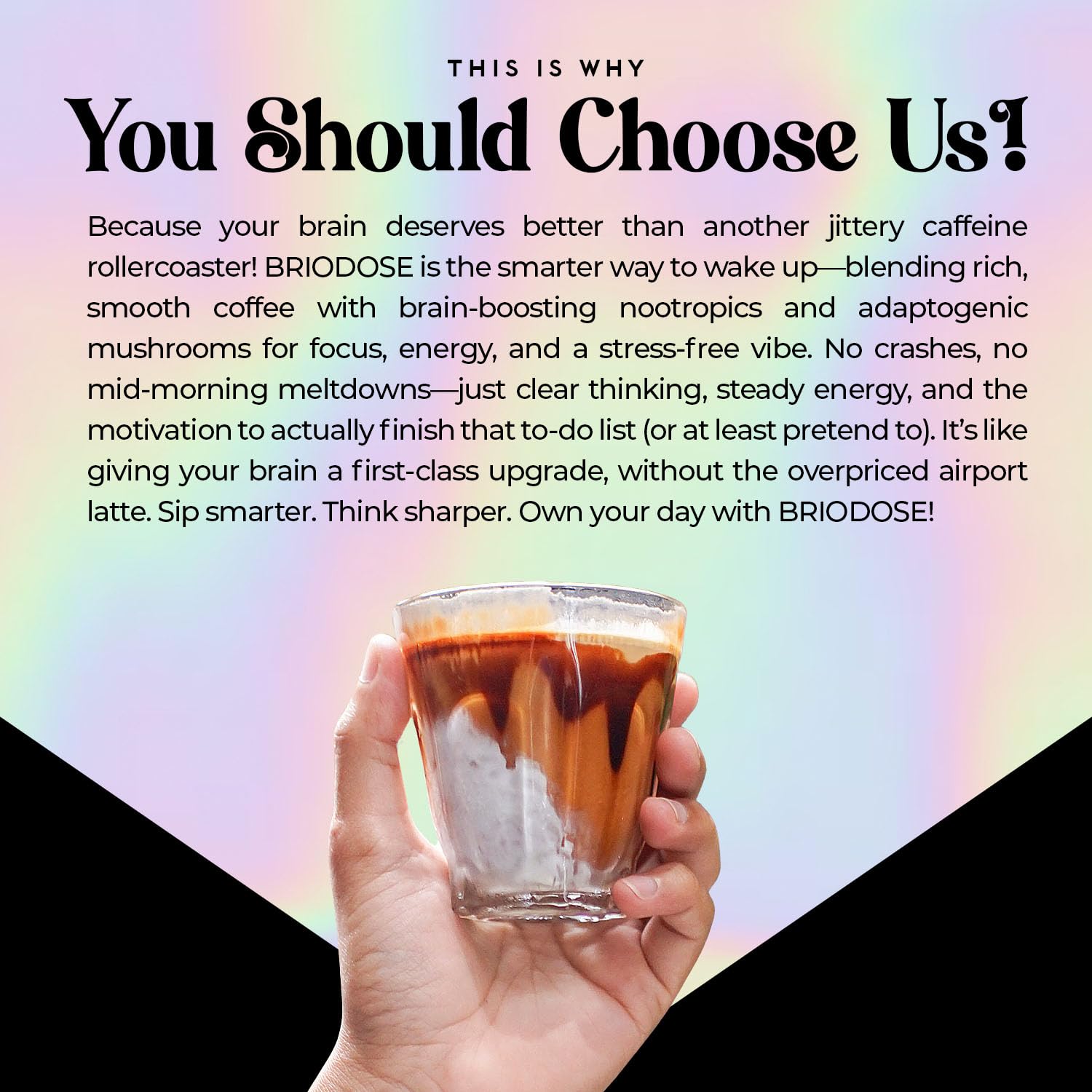 BRIODOSE MUSHROOM COFFEE back view packaging