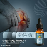 BRIOTHEORY Turmeric Root Extract Tincture label close-up