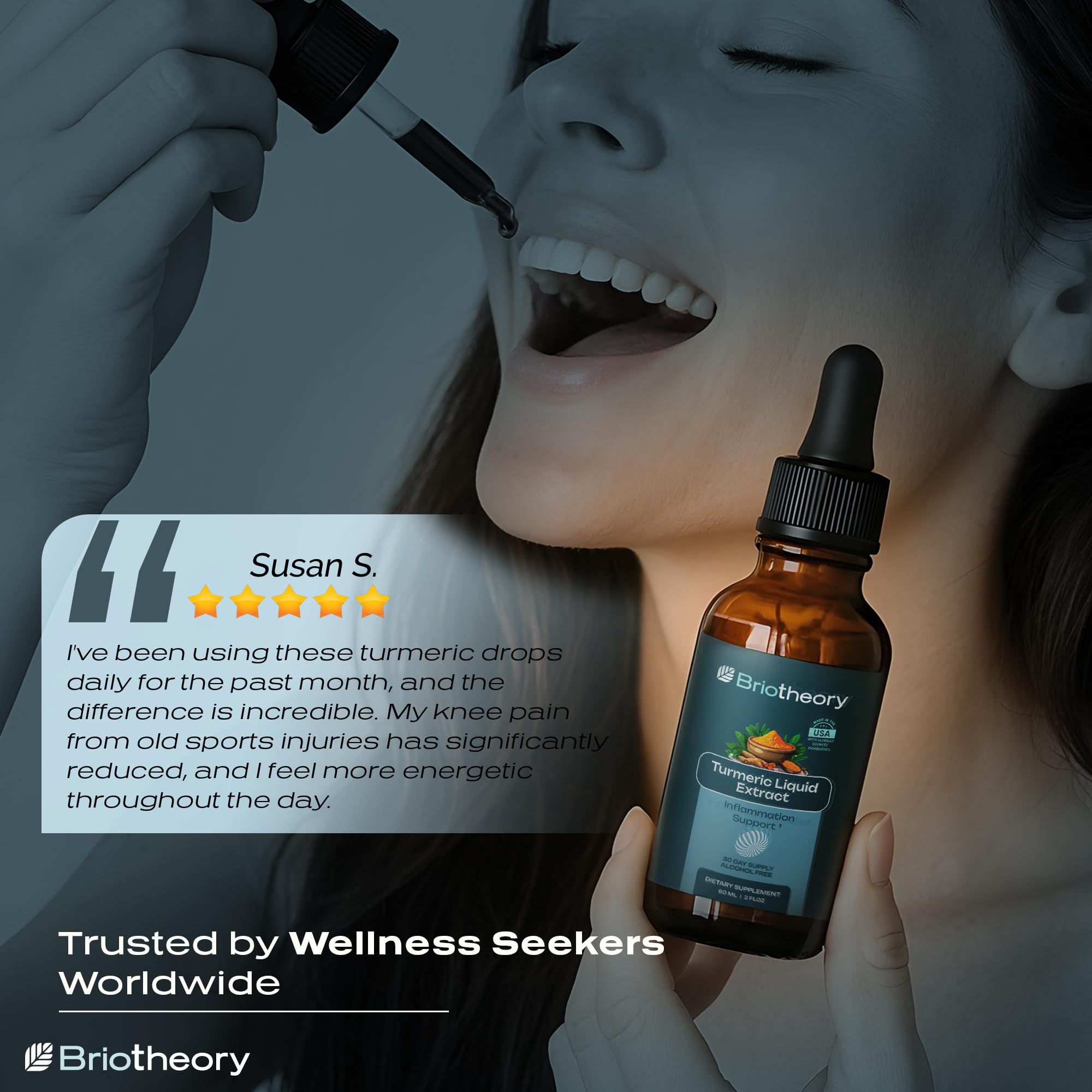 BRIOTHEORY Turmeric Root Extract Tincture packaging