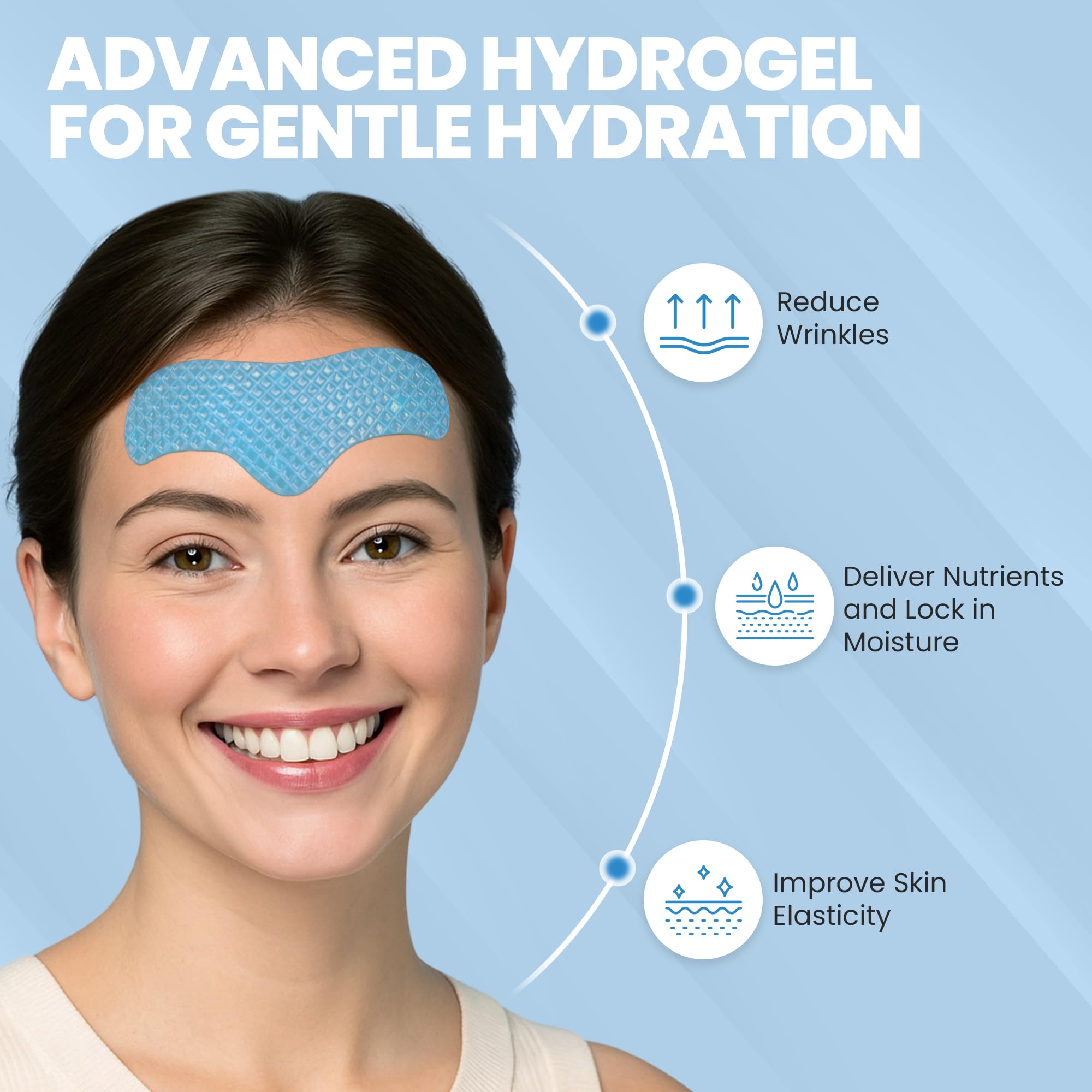 Briteglo Collagen Forehead Patches box side view