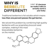 BrocElite BerbElite bottle with a measuring spoon