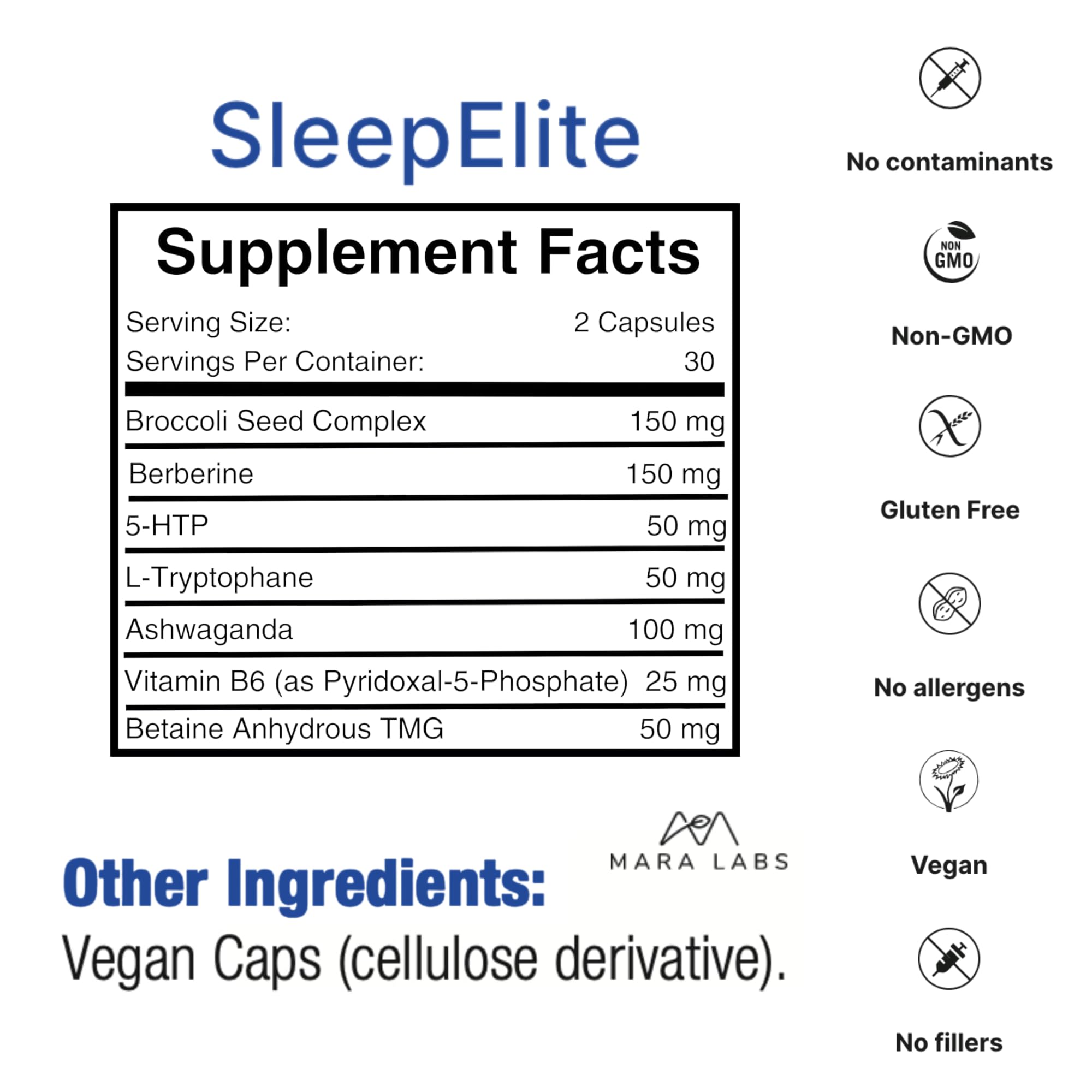 BrocElite SleepElite capsule close-up
