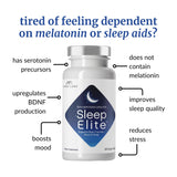 BrocElite SleepElite capsules on a wooden surface