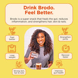 Brodo Organic Chicken Bone Broth 227g in a bowl