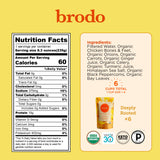 Brodo Organic Chicken Bone Broth 227g pouch side view